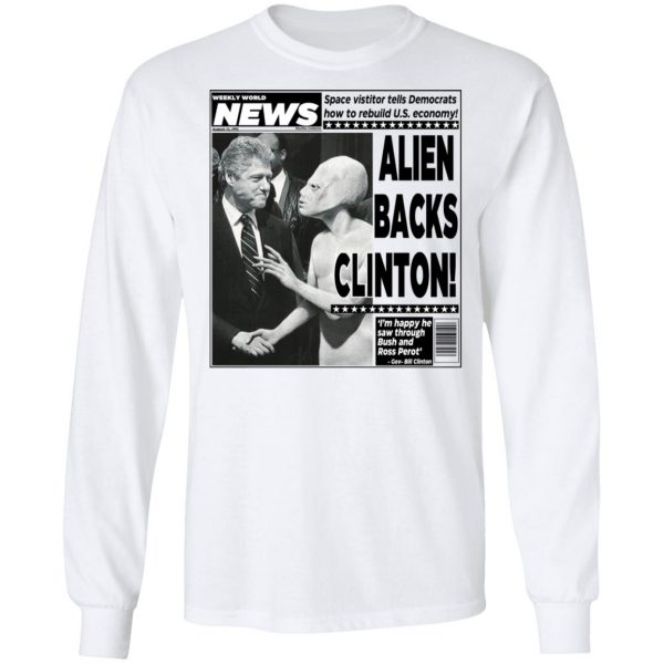 Vintage World News Alien Backs Clinton T-Shirts, Hoodies, Sweater 3