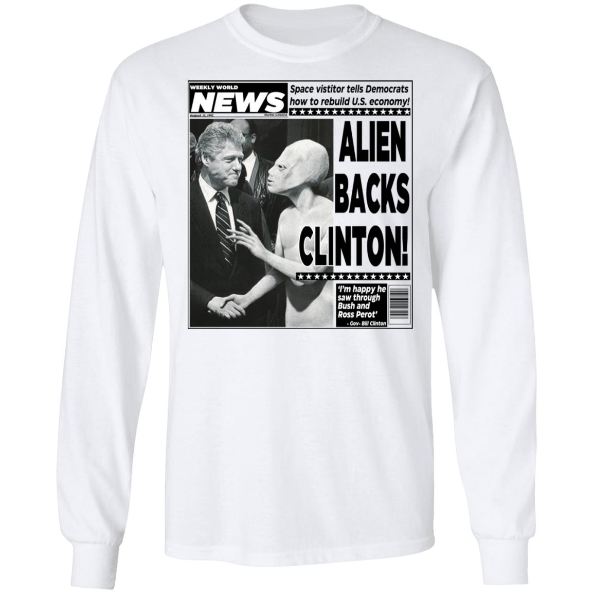 輝く高品質な CLINTON BACKS ALIEN 90s ! L 白 USA製 Tシャツ トップス ...