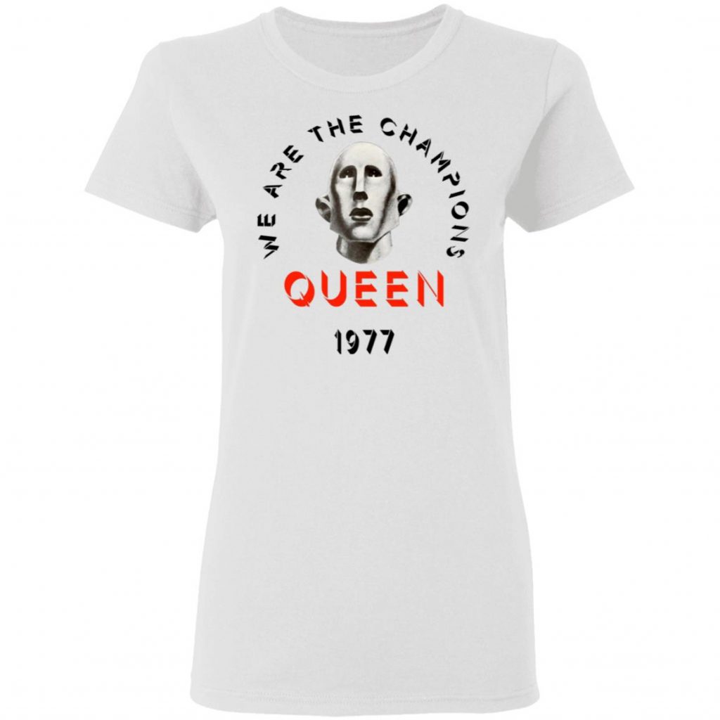 Queen We Are The Champions Queen 1977 T-Shirts, Hoodies, Sweater | El ...