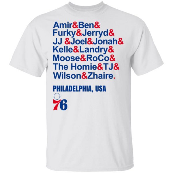 Amir & Ben & Furky & Jerryd Philadelphia USA 76 T-Shirts, Hoodies, Sweater 2