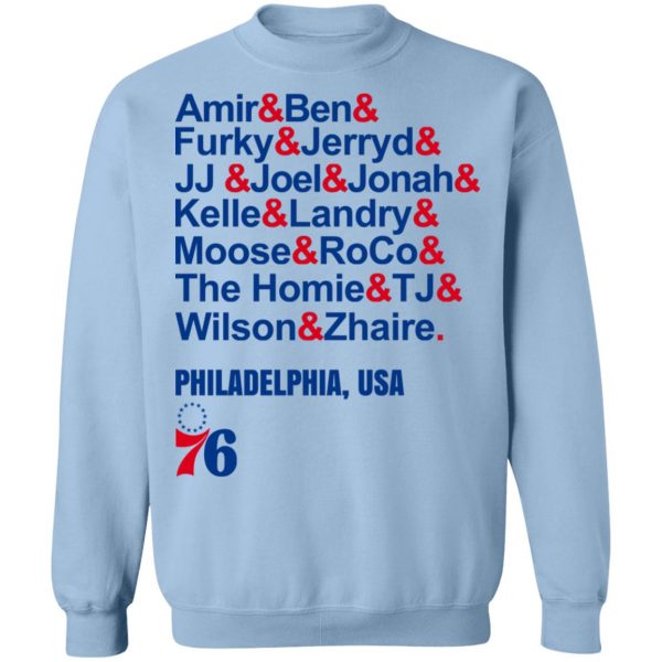 Amir & Ben & Furky & Jerryd Philadelphia USA 76 T-Shirts, Hoodies, Sweater 12