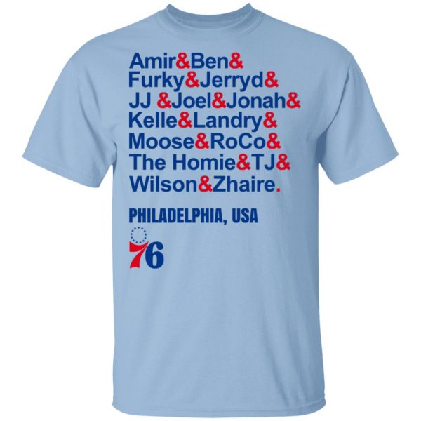 Amir & Ben & Furky & Jerryd Philadelphia USA 76 T-Shirts, Hoodies, Sweater 1