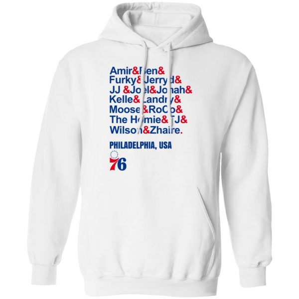 Amir & Ben & Furky & Jerryd Philadelphia USA 76 T-Shirts, Hoodies, Sweater 8