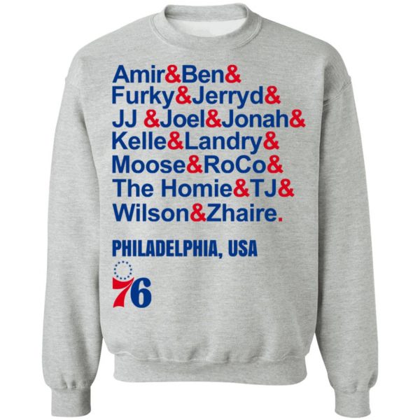 Amir & Ben & Furky & Jerryd Philadelphia USA 76 T-Shirts, Hoodies, Sweater 10