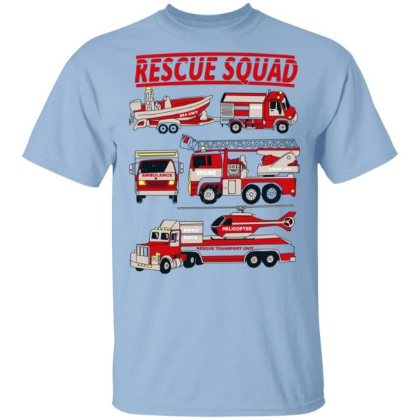 Fire Truck Rescue Squad T-Shirts, Hoodies, Sweater 1