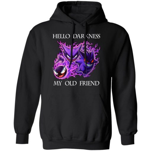 Hello Darkness My Old Friend Gengar Pokemon T-Shirts, Hoodies, Sweater - Image 4