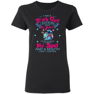 I Am A Stich Girl Was Born In With My Heart On My Sleeve T-Shirts, Hoodies, Sweater 16