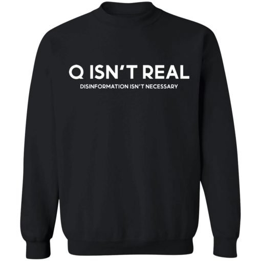 Q Isn't Real Disinformation Isn't Necessary T-Shirts, Hoodies, Sweatshirt 11