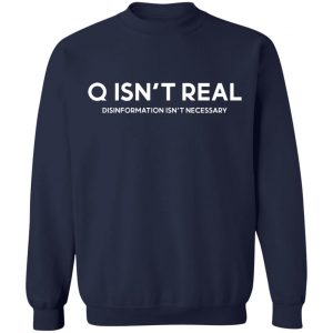 Q Isn't Real Disinformation Isn't Necessary T-Shirts, Hoodies, Sweatshirt 23