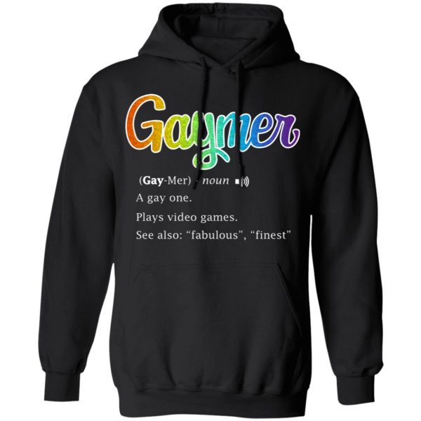 Gaymer Gaymer Noun A Gay One Plays Video Games T-Shirts, Hoodies, Sweatshirt 7
