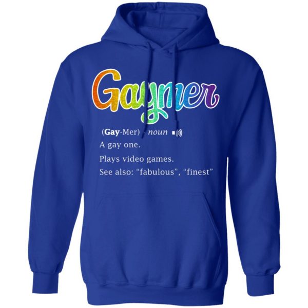 Gaymer Gaymer Noun A Gay One Plays Video Games T-Shirts, Hoodies, Sweatshirt 10