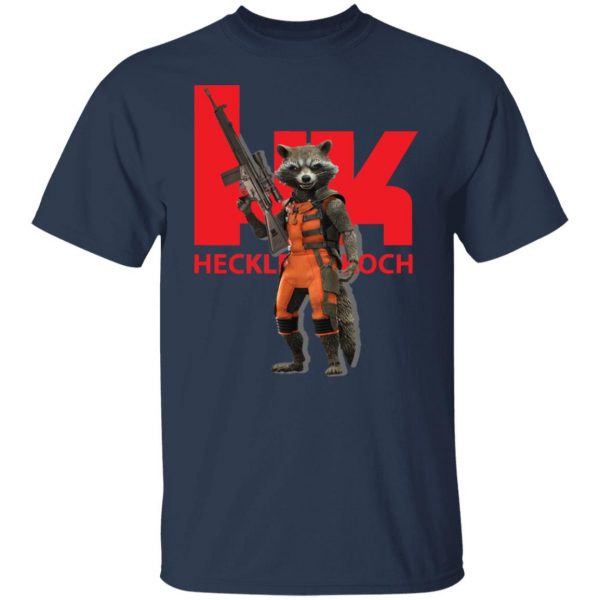 Rocket Raccoon HK Heckler and Koch T-Shirts, Hoodies, Sweater Apparel 4