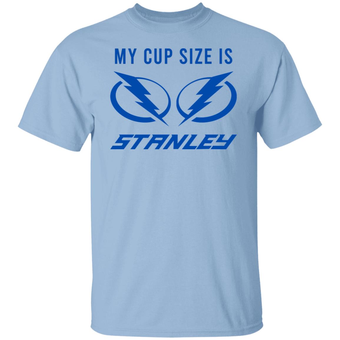 My Cup Size is Stanley Tampa Bay Lightning Women's Vneck T-Shirt