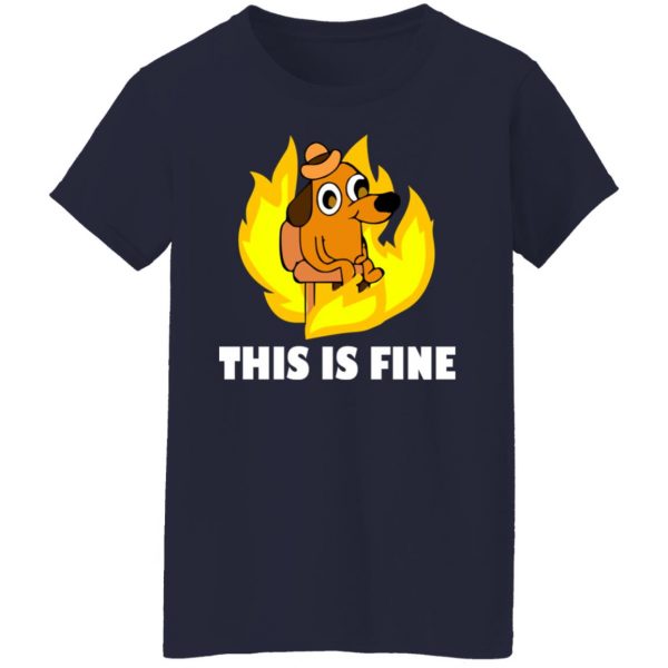 This Is Fine Dog Internet Meme Burning San Francisco T-Shirts, Hoodies, Sweater 6