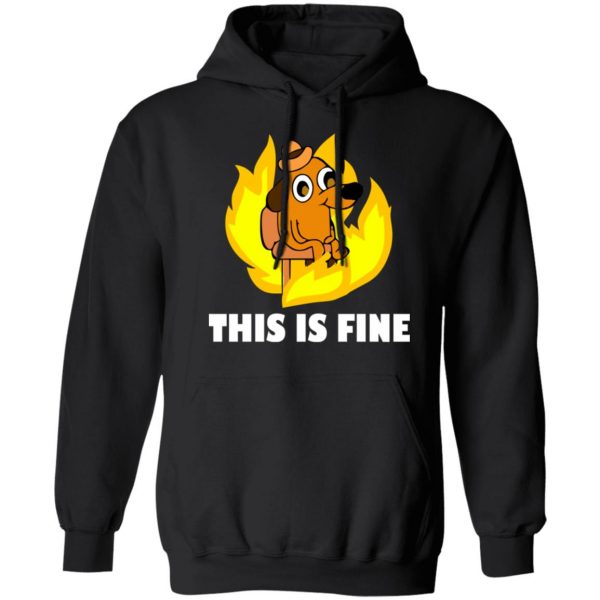 This Is Fine Dog Internet Meme Burning San Francisco T-Shirts, Hoodies, Sweater 7