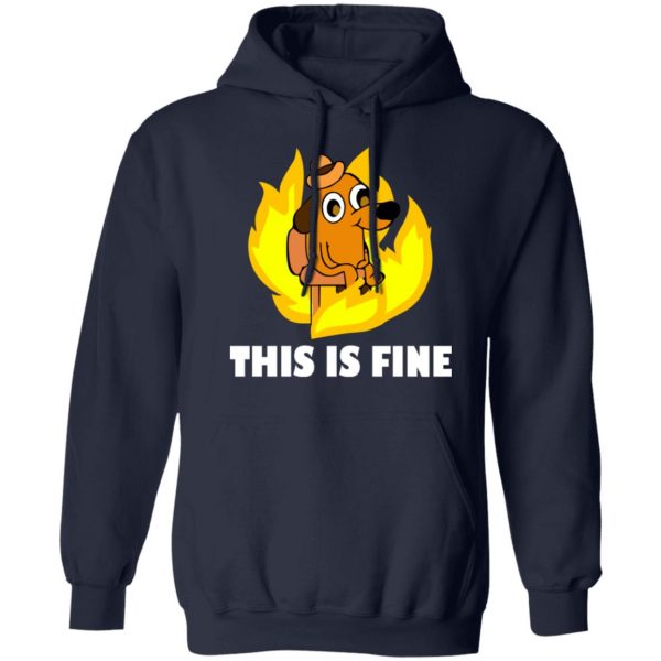 This Is Fine Dog Internet Meme Burning San Francisco T-Shirts, Hoodies, Sweater 8