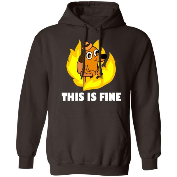 This Is Fine Dog Internet Meme Burning San Francisco T-Shirts, Hoodies, Sweater 9