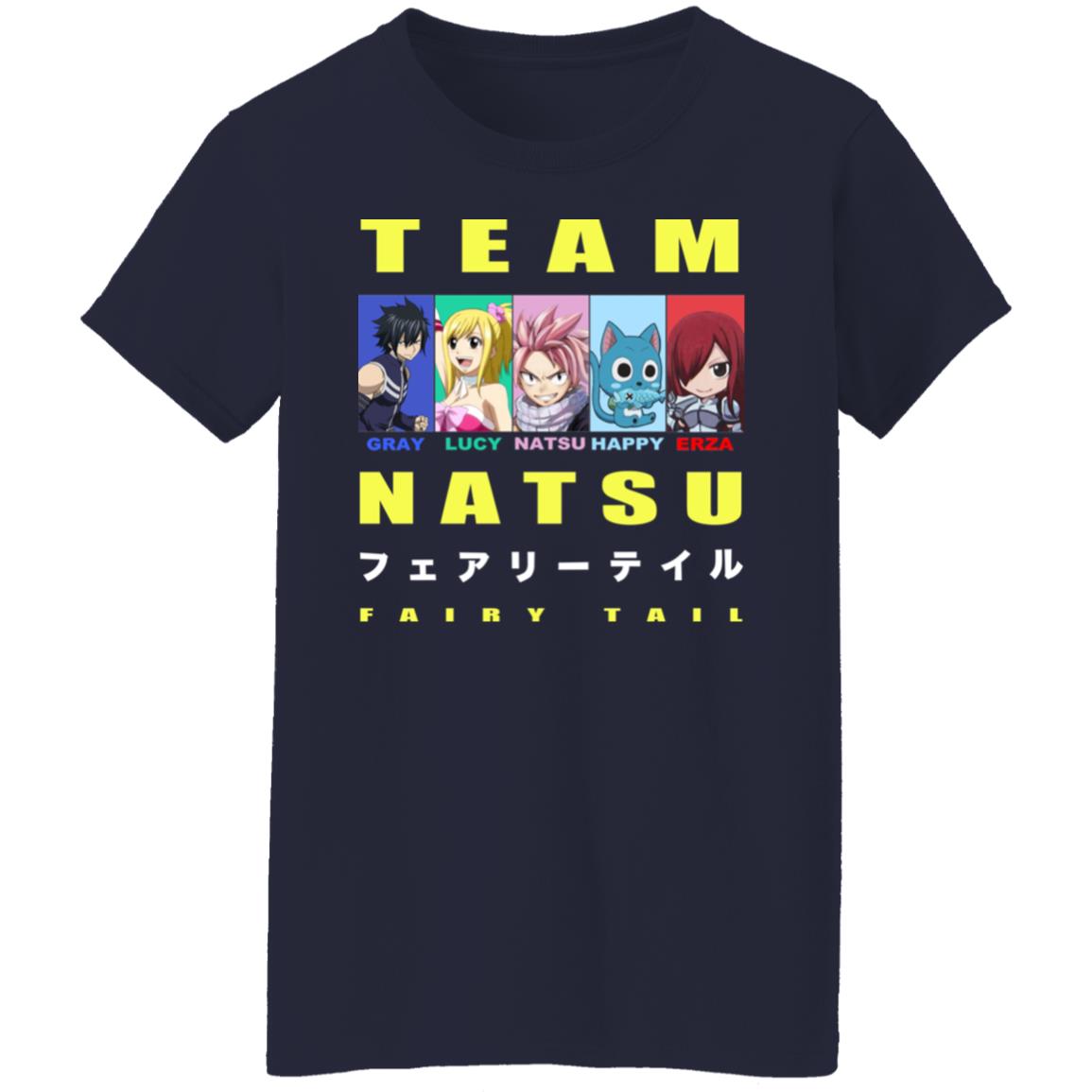 Fairy Tail Natsu Dragneel and Lucy Heartfilia chibi characters 2023  T-shirt, hoodie, sweater, longsleeve and V-neck T-shirt