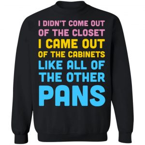 I Didn't Come Out Of The Closet I Came Out Of The Cabinets Like All Of The Other Pans T-Shirts, Hoodies, Sweater 22