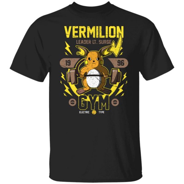Vermilion Gym Leader Lt Surge 1996 Gym T-Shirts, Hoodies, Sweater 1