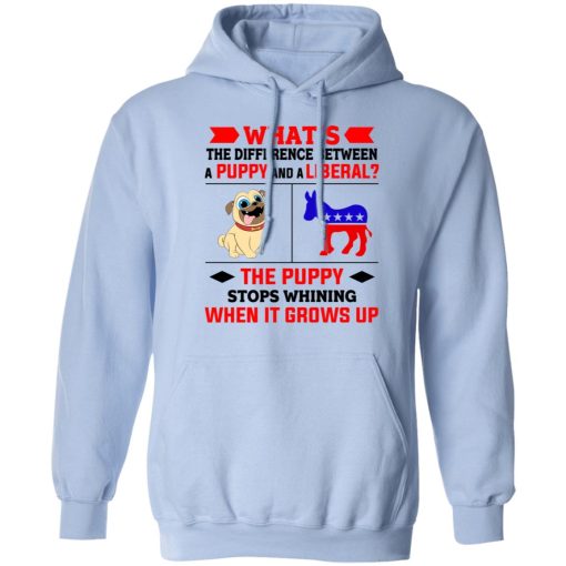 What's The Difference Between A Puppy And A Liberal The Puppy Stops Whining When It Grows Up T-Shirts, Hoodies, Sweater - Image 9