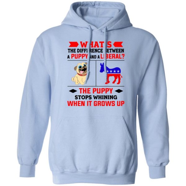 What's The Difference Between A Puppy And A Liberal The Puppy Stops Whining When It Grows Up T-Shirts, Hoodies, Sweater 9