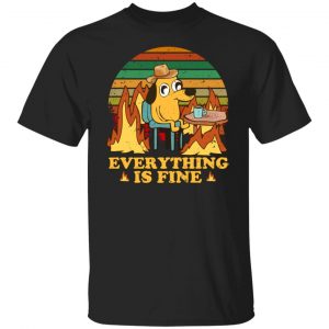 Everything Is Fine Dog Internet Meme Burning San Francisco T-Shirts, Hoodies, Sweater 18