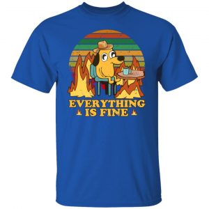 Everything Is Fine Dog Internet Meme Burning San Francisco T-Shirts, Hoodies, Sweater 21