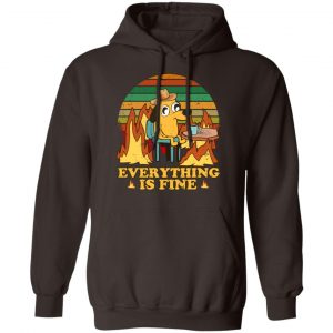 Everything Is Fine Dog Internet Meme Burning San Francisco T-Shirts, Hoodies, Sweater 14