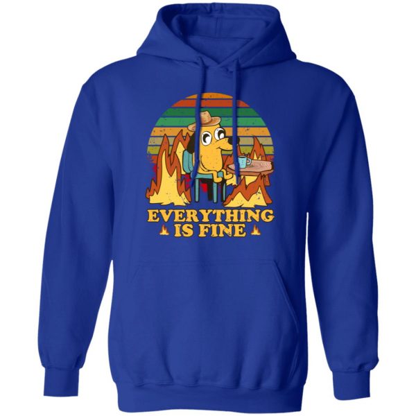 Everything Is Fine Dog Internet Meme Burning San Francisco T-Shirts, Hoodies, Sweater Apparel 6