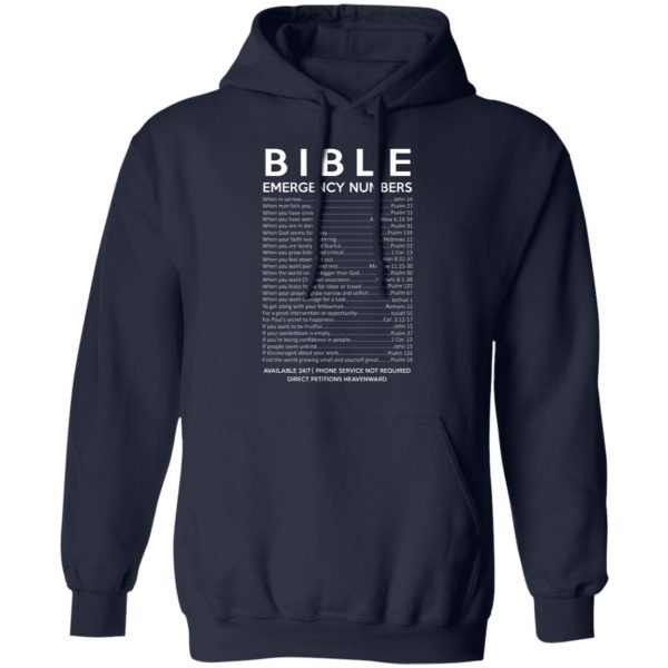 Bible Emergency Numbers T-Shirts, Hoodies, Sweater Apparel 4