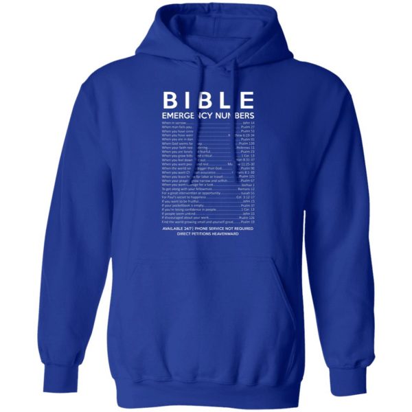 Bible Emergency Numbers T-Shirts, Hoodies, Sweater Apparel 6