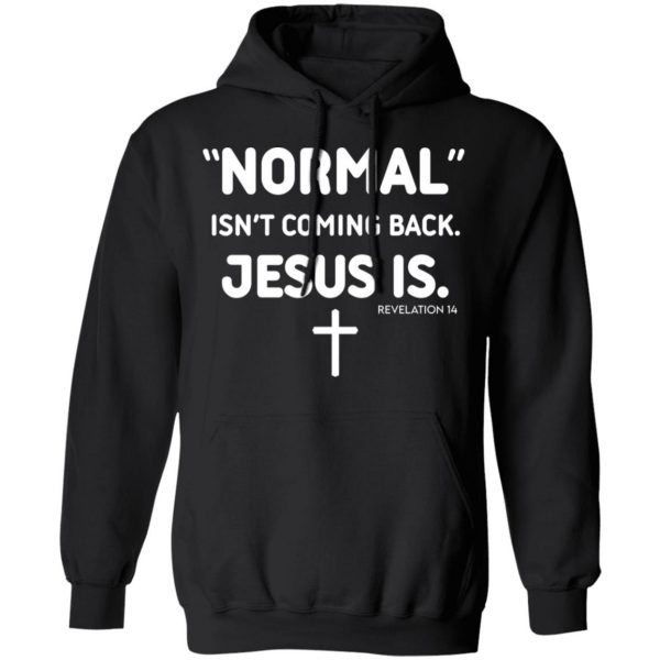 Normal Isn’t Coming Back Jesus Is Revelation 14 T-Shirts, Hoodies, Sweater Apparel 3