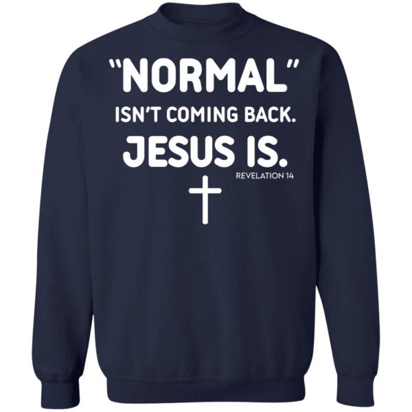 Normal Isn’t Coming Back Jesus Is Revelation 14 T-Shirts, Hoodies, Sweater Apparel 8