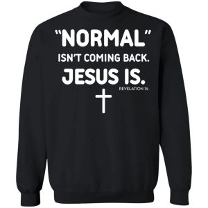 Normal Isn't Coming Back Jesus Is Revelation 14 T-Shirts, Hoodies, Sweater 16