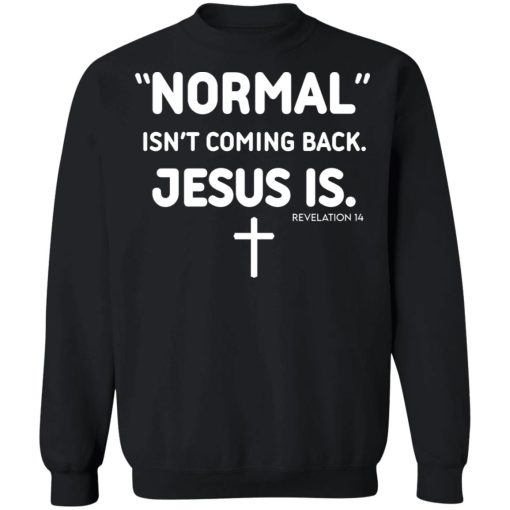 Normal Isn't Coming Back Jesus Is Revelation 14 T-Shirts, Hoodies, Sweater 5