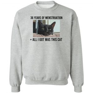 36 Years Of Menstruation All I Got Was This Cat T-Shirts, Hoodies, Sweater 15