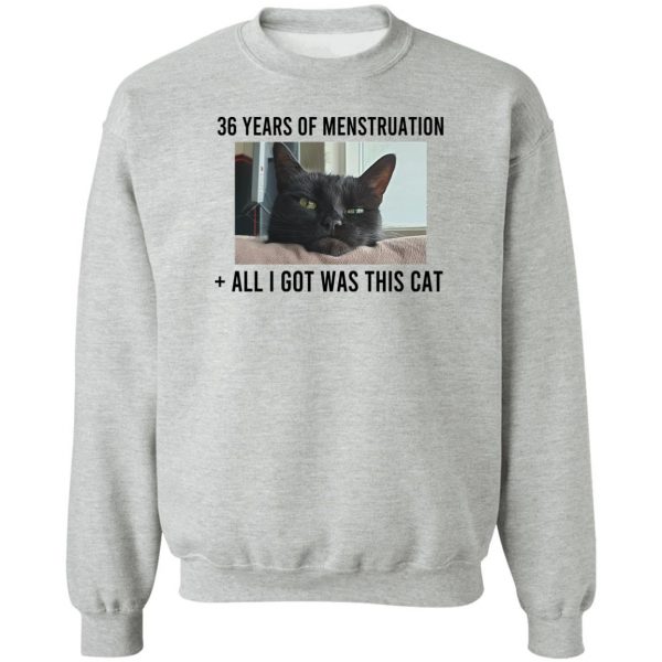 36 Years Of Menstruation All I Got Was This Cat T-Shirts, Hoodies, Sweater Apparel 6