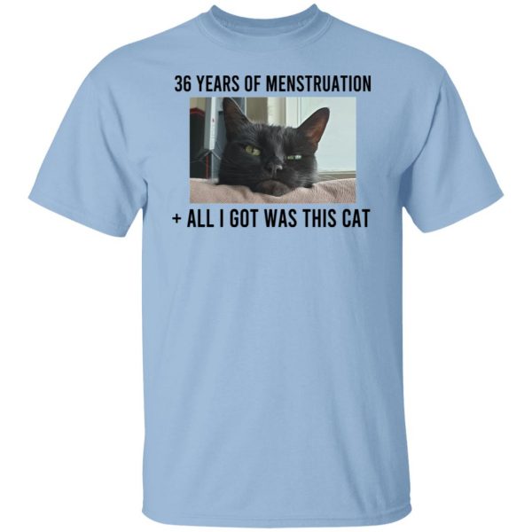 36 Years Of Menstruation All I Got Was This Cat T-Shirts, Hoodies, Sweater Apparel 9