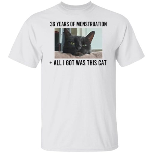 36 Years Of Menstruation All I Got Was This Cat T-Shirts, Hoodies, Sweater 4