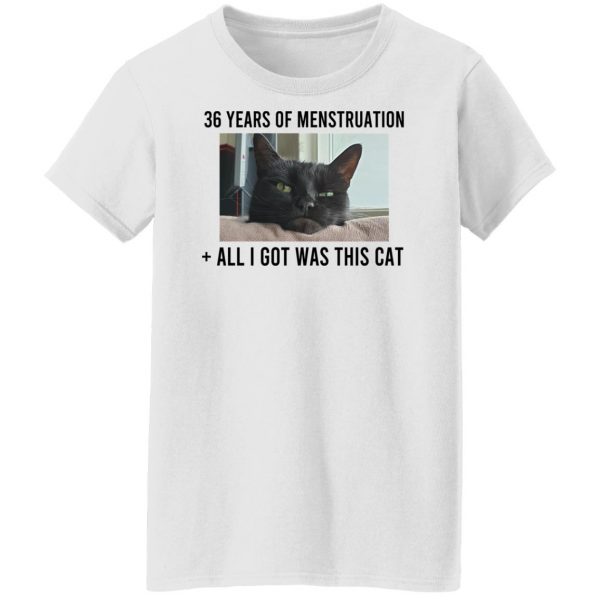 36 Years Of Menstruation All I Got Was This Cat T-Shirts, Hoodies, Sweater Apparel 13