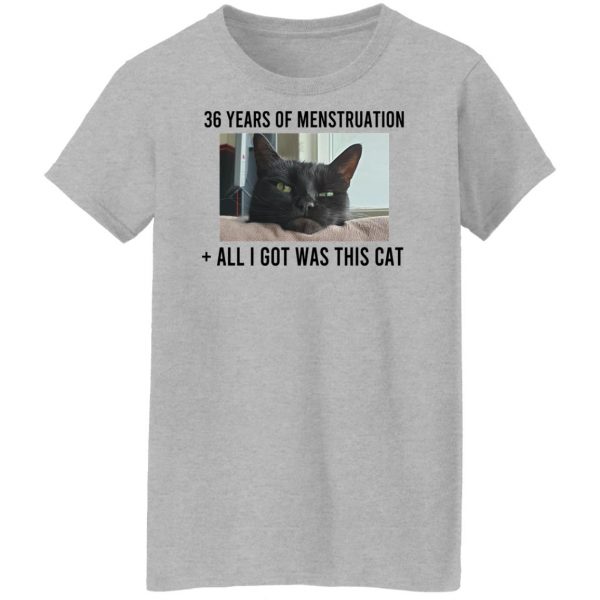 36 Years Of Menstruation All I Got Was This Cat T-Shirts, Hoodies, Sweater Apparel 14
