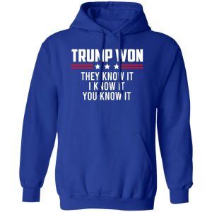 Trump Won They Know It I Know It You Know It T-Shirts, Hoodies, Sweater 15