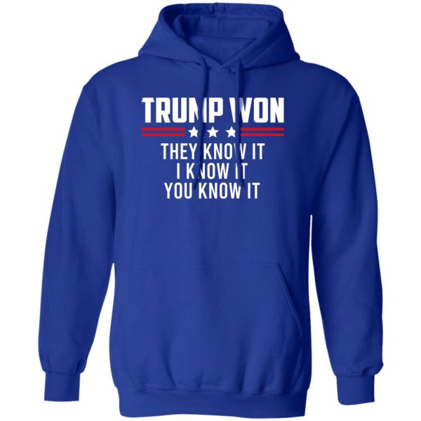 Trump Won They Know It I Know It You Know It T-Shirts, Hoodies, Sweater 4