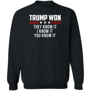 Trump Won They Know It I Know It You Know It T-Shirts, Hoodies, Sweater 16