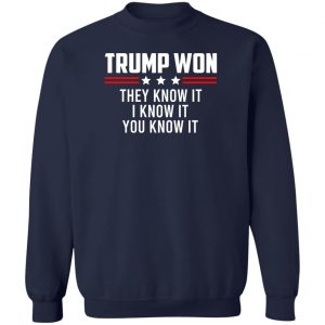 Trump Won They Know It I Know It You Know It T-Shirts, Hoodies, Sweater 17