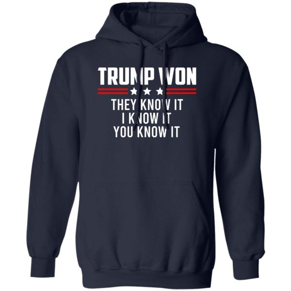 Trump Won They Know It I Know It You Know It T-Shirts, Hoodies, Sweater 2