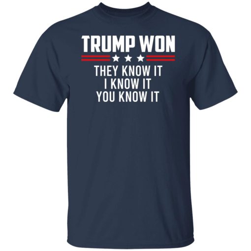 Trump Won They Know It I Know It You Know It T-Shirts, Hoodies, Sweater 9