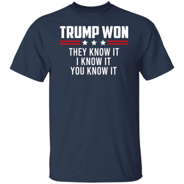 Trump Won They Know It I Know It You Know It T-Shirts, Hoodies, Sweater 9