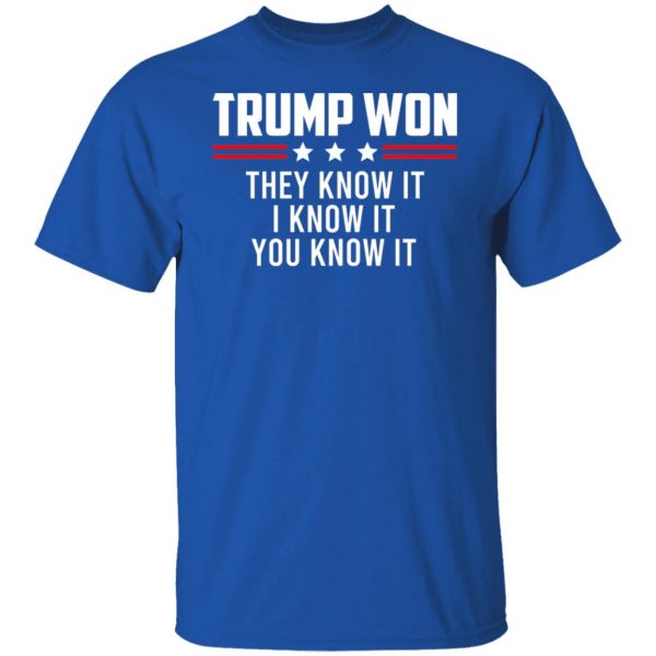 Trump Won They Know It I Know It You Know It T-Shirts, Hoodies, Sweater 10